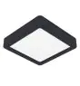 Eglo Lampa sufitowa Fueva 6 Plastikowy Czarny 7W 1100lm - 827-840-865 CCT