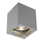 SLV Big Theo Sufit Spot Aluminium Szary | Zewnętrzna - IP44 - Nadaje Się Do 1x GU10 Max. 75W - Ściemnianie
