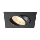 SLV New Tria 68 Spot Aluminium Czarny Plac | Aukko 68mm - Nadaje Się Do 1x GU10 