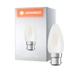 Ledvance Classic Superior LED Żarówka B22d świeca Włókno Matowy 3.4W 470lm - 927 Bardzo Ciepła Biel | Najlepsze renderowanie kolorów - Ściemnianie - Zamienne 40W