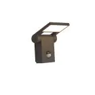 Ansell LED Światło ścienne Tempo 90D uchylny Grafit 10W 685lm - 830 Ciepła Biel | IP54 - Czujnik ruchu i światła