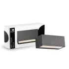D'Lite Światło Ścienne Bello Czarny Up & Down 12W 850lm - 830 Ciepła Biel| IP54