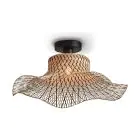 Good&Mojo Lampa sufitowa Ibiza Bambus Czarny S | Nadaje Się Do 1x E27 