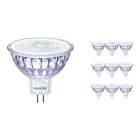 Opakowanie 10x Philips Corepro LED Spot GU5.3 MR16 7W 621lm 36D - 830 Ciepła Biel | Zamienne 50W