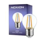 Noxion Lucent LED E27 Piłka Włókno Przezroczysty 2.5W 250lm - 827 Bardzo Ciepła Biel | Ściemnianie - Zamienne 25W