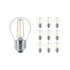 Opakowanie 10x Philips Corepro LED Żarówka E27 Gruszka Przezroczysty 7W 806lm - 827 Bardzo Ciepła Biel | Zamienne 60W