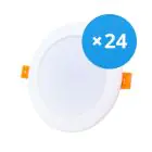 Opakowanie 24x Bright Choice LED Downlight 12W 1080lm 120D - 840 Zimna Biel | Aukko 115mm - Zamienne 1x18W