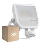 Opakowanie 8x Ledvance LED Iluminacja Aluminium Valkoinen 41W 5500lm 100D - 830 Ciepła Biel | IP65 - Czujnik Ruchu I Światła - Symetryczny