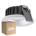 Opakowanie 20x Ledvance LED Spot Air Fix Aluminium srebro 6W 510lm 36D - 930 Ciepła Biel | Aukko 68mm - IP65 - Najlepsze renderowanie kolorów - Ściemnianie