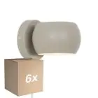 Opakowanie 6x Nordlux Belir Światło Ścienne Metal Brązowy Up & Down | Nadaje Się Do 2x G9