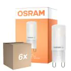 Opakowanie 6x Osram LED Pin G9 Przezroczysty 1.9W 180lm - 827 Bardzo Ciepła Biel 