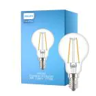 Philips Corepro LED Lustre E14 Piłka Włókno Przezroczysty 2W 250lm - 827 Bardzo Ciepła Biel | Zamienne 25W