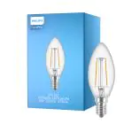 Philips Corepro LED Świeca E14 Włókno Przezroczysty 2W 250lm – 827 – Bardzo Ciepła Biel | Zamienne 25W