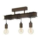 Eglo Lampa sufitowa Townshend 4 Stal Brązowy | IP20 - Nadaje Się Do 3x E27 