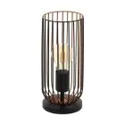 Eglo Lampa Stołowa Roccamena Czarny, Miedź | Nadaje Się Do 1x E27