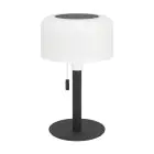 Eglo Lampa Stołowa Montapalma Solar Stal Czarny 2W 190lm - 830 Ciepła Biel | IP54 - Ściemnianie - USB-C