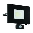 Eglo Światło Ścienne Faedo 3 Aluminium Czarny 53W 5800lm - 850 Zimna Biel | IP44 - Czujnik Ruchu