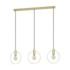 Eglo Lampa Wisząca Manizales Stal Złoty | IP20 - Nadaje Się Do 3x E27 