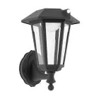 Eglo Światło Ścienne Prietta Solar Czarny 6W 800lm - 827 Bardzo Ciepła Biel | IP44 - Czujnik Ruchu