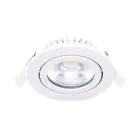 Noxion LED Uchylny Slim Spot Valkoinen Okrągła 6W 520lm 60D - 927 Bardzo Ciepła Biel | 85mm - IP54 - Ściemnianie - Najlepsze Renderowanie Kolorów